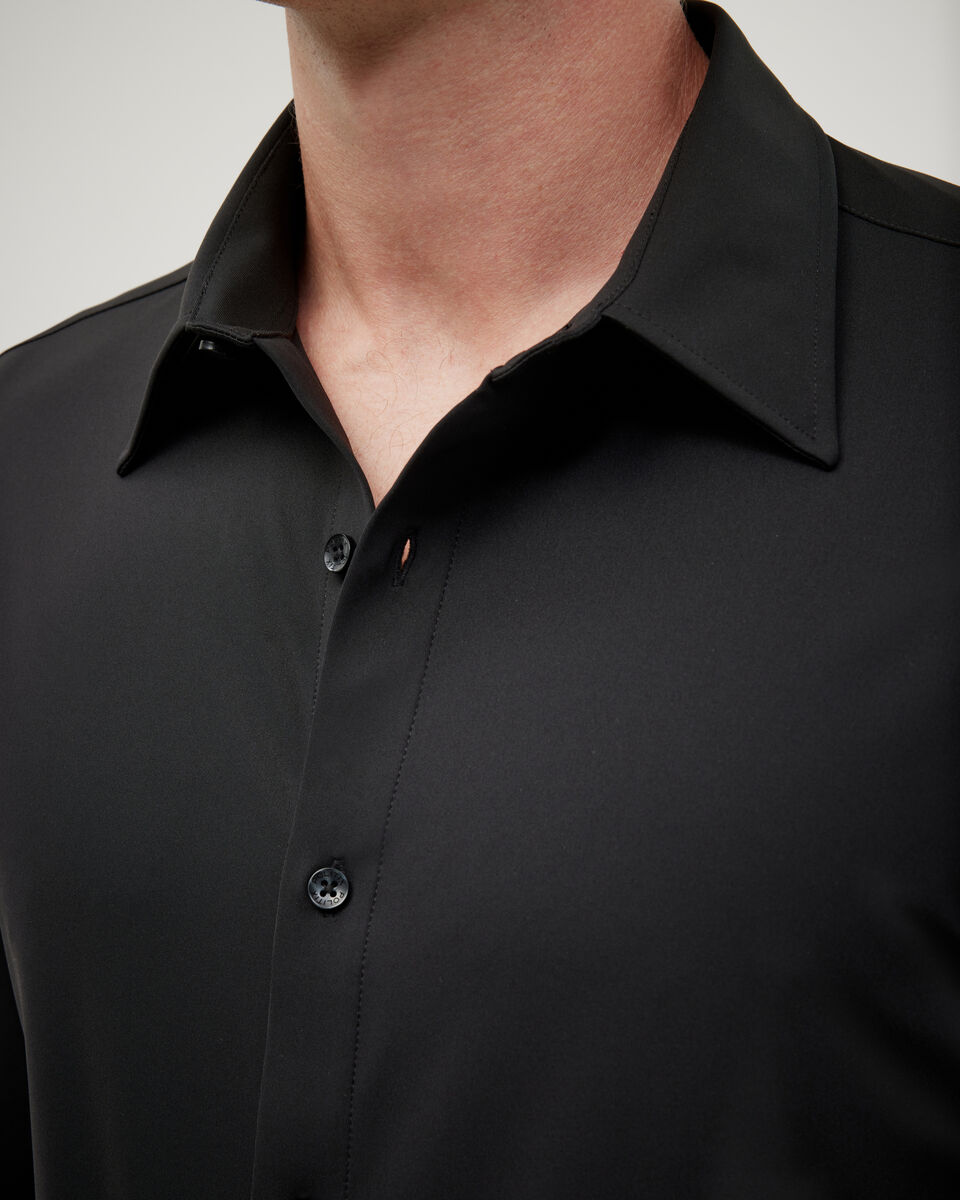 Slim Travel Shirt, Black, hi-res
